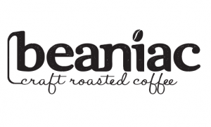 beaniac craft roaster coffee logo